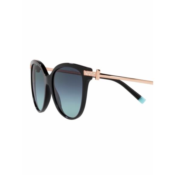 New TIFFANY & CO TF4193B 80019S Black Frame Blue Gradient Sunglasses, Authentic